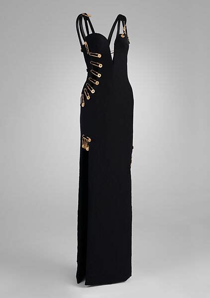 black and gold versace long dress|gianni versace dresses.